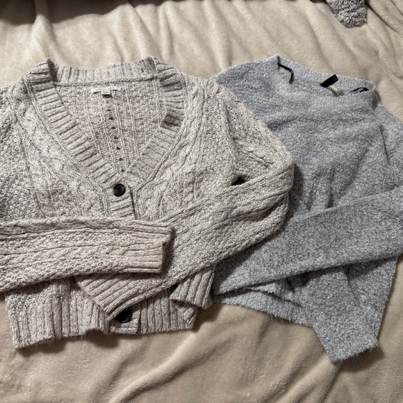 Set of super cute neutral gray sweaters! - Picture 2 of 3